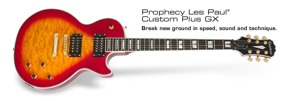 The new Epiphone Prophecy Les Paul Custom Plus series | My Les